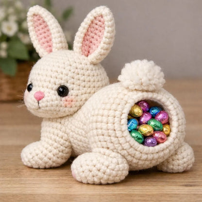 Bunny Crochet Pattern, Easter Crochet Basket
