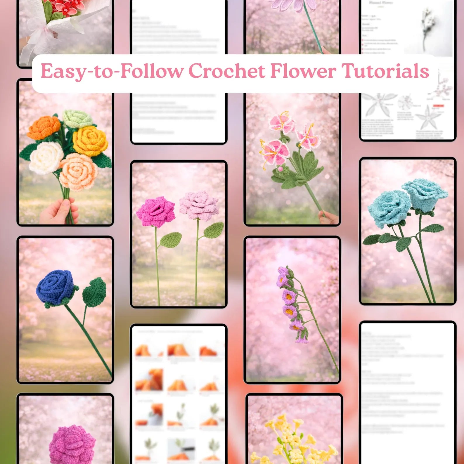 1500+ Flower Crochet PATTERN WHOLE SHOP Bundle